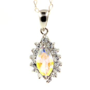 PENDENTIF QUARTZ ARC EN CIEL