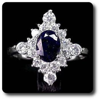BAGUE SAPHIR BLEU