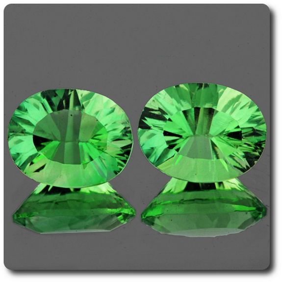4.18 CT. 2 PCS. GREEN FLUORITE. IF-VVS