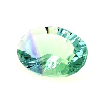 13.47 CT. NATURAL GREEN FLUORITE. VVS1