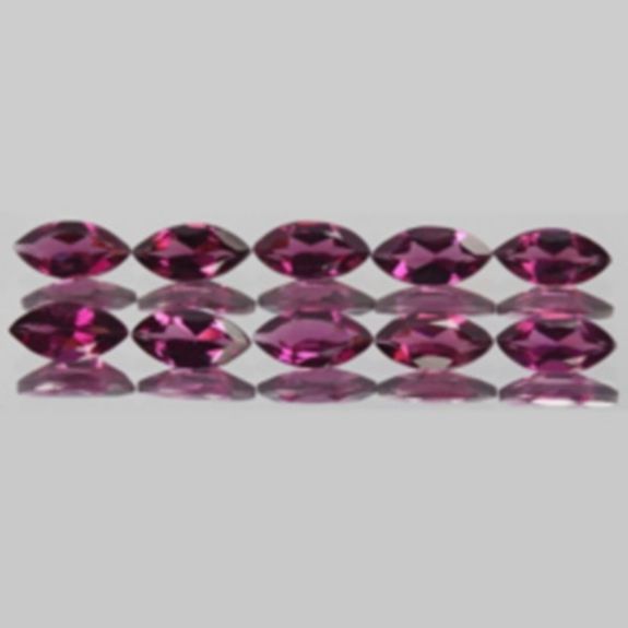 0.30 CT. Pink Rhodolite GARNET. 6x3 MM . IF-VVS1 ( 1 piece )
