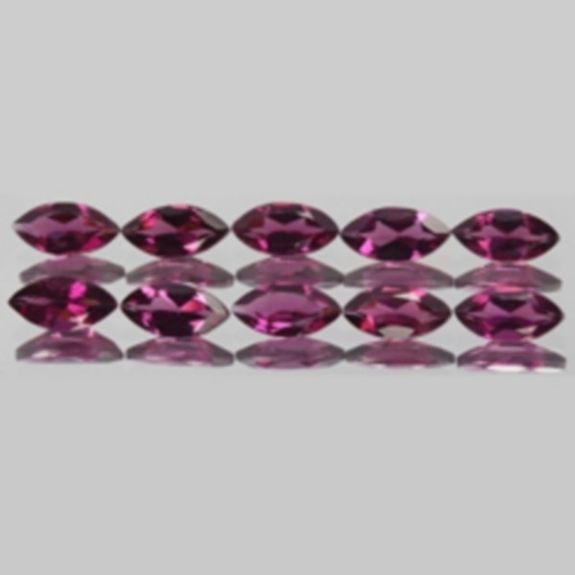 0.10 CT. Pink Rhodolite GARNET. 4x2 MM . IF-VVS1 ( 1 piece )
