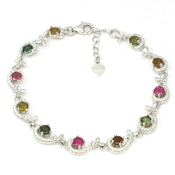 MULTICOLOR TOURMALINE BRACELET