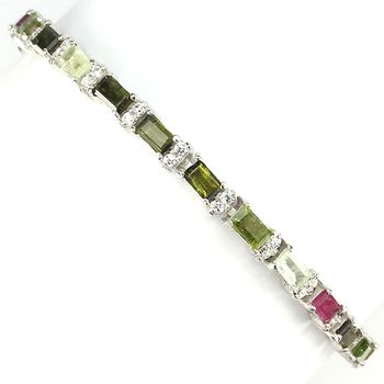 MULTICOLOR TOURMALINE BRACELET