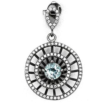 Pendentif Topaze bleue