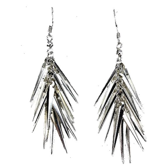 Boucles d'oreille en forme de feuilles