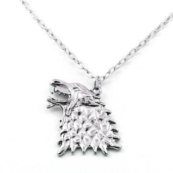 Pendentif Collier Game Of Thrones Stark Direwolf Song of ice