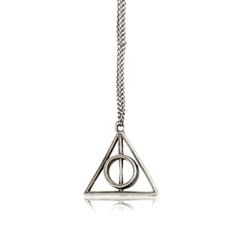 Pendentif Collier Harry Potter Les Reliques De La Mort Deathly Hallows-Argenté