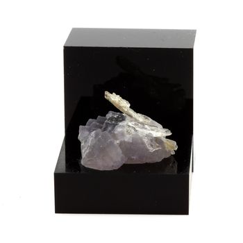 Purple Fluorite and Quartz.