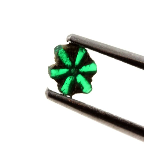 Emerald trapiche .0.16 ct.