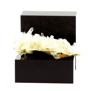 Quartz " cristal de roche " et Siderite. 133.3 ct.