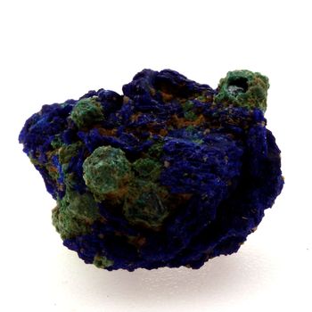 Chessylite ( Azurite ) + Cuprite. 6.33 ct.