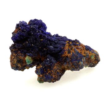 Chessylite ( Azurite ) + Cuprite. 23.43 ct