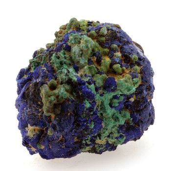 Chessylite ( Azurite ) + Cuprite. 47.11 ct.