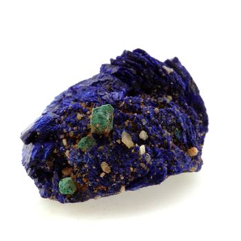 Chessylite ( Azurite ) + Cuprite. 62.16 ct.