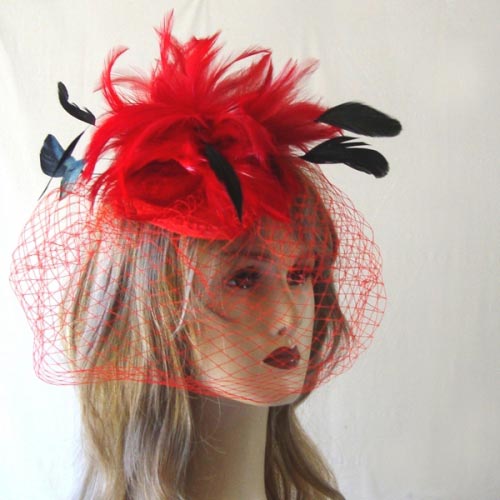 Mini Chapeau De Sorcière Widmann - Avec Plumes Et Voilette Noire - Accessoire Déguisement Halloween, Carnaval, Fête à Thème - 4