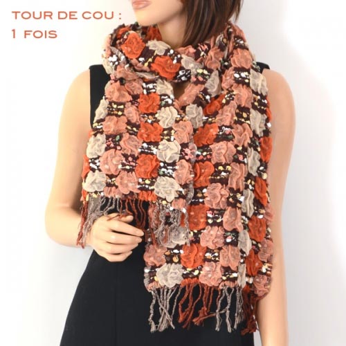 Echarpe étole châle scarf 100 % pashmina tissée 2 plis top qualité Echarpe étole châle scarf 100 % pashmina tissée 2 plis top qualité