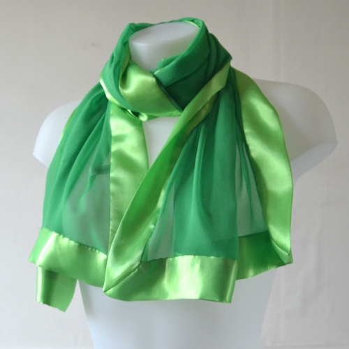 Foulard En Mousseline De Satin - Motif Chaton Et Patte De Chat, 148x34 Cm, Plusieurs Coloris - 7