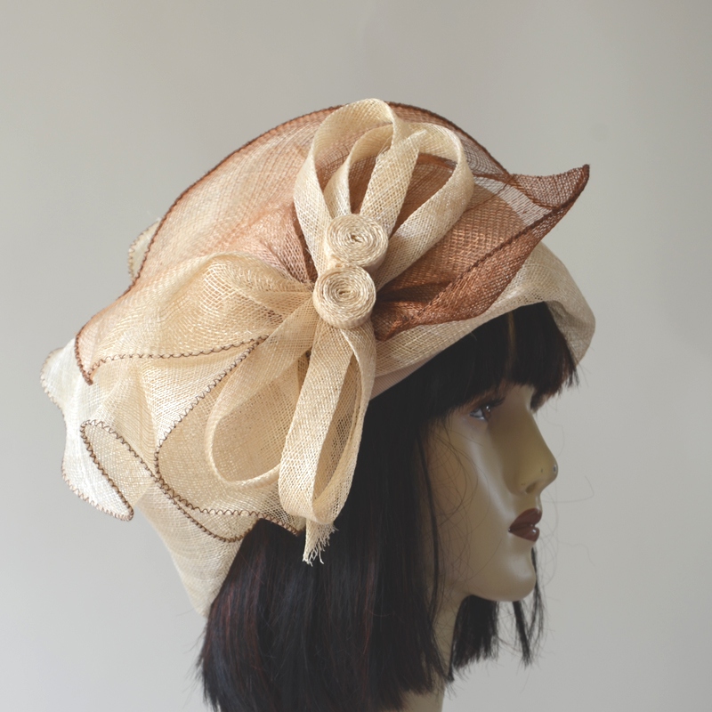 ivory wedding hat