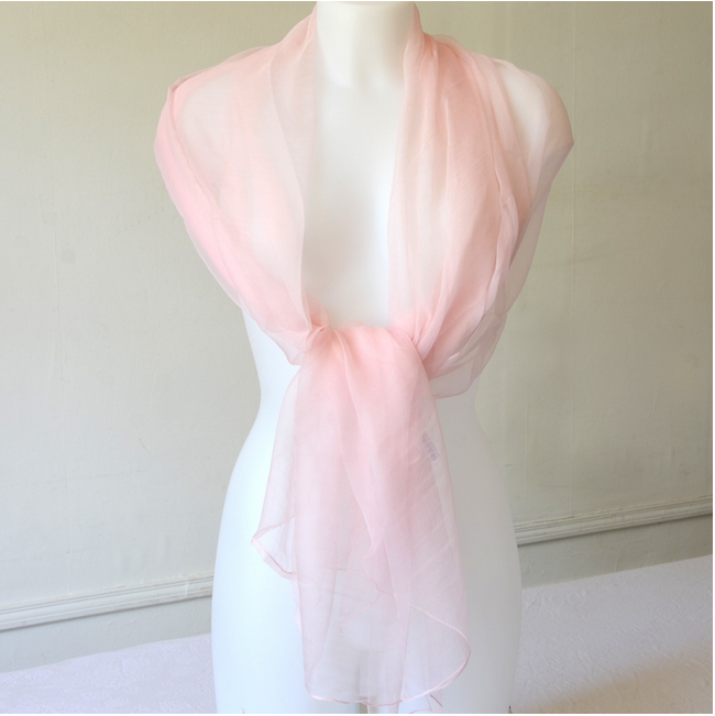 Etole Mariage Cérémonie En Mousseline De Soie Et Satin Rose Clair