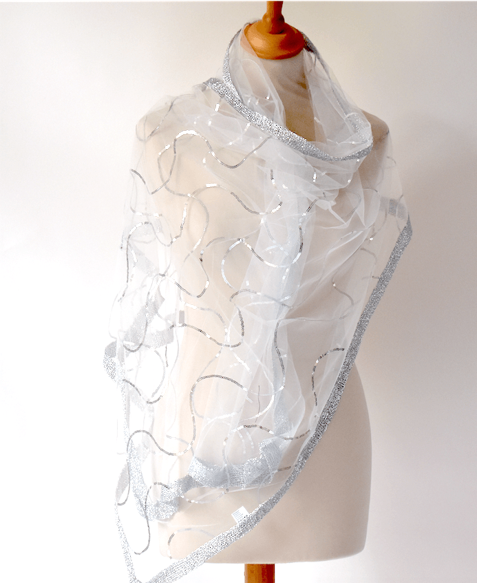 organza evening wrap