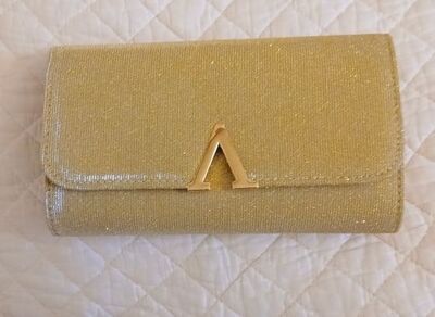 Etole "Phanie" voile d'organza et fils métalliques dorés - pochette dorée en option à 14,90 € seulement