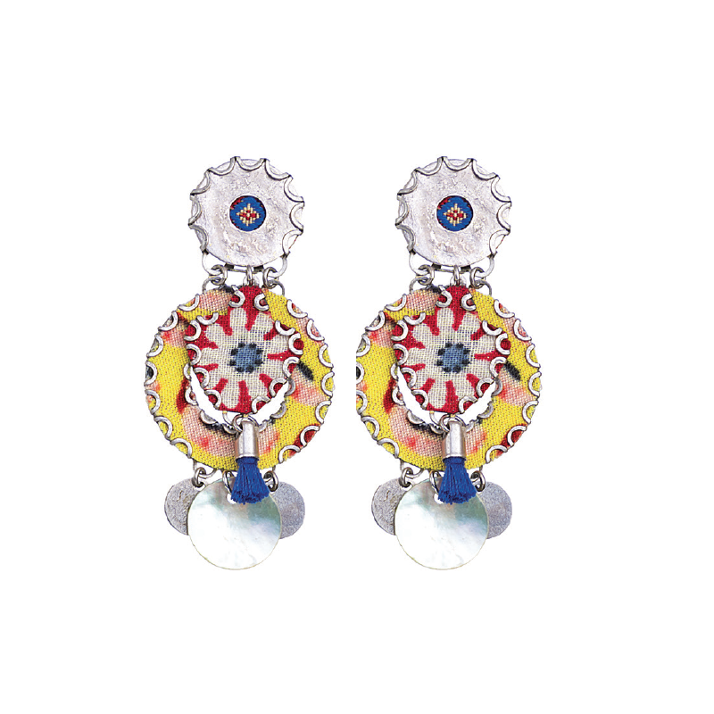 Boucles d'oreilles clips fleurs de cerisier - Un grand marché Boucles d'oreilles clips fleurs de cerisier - Un grand marché