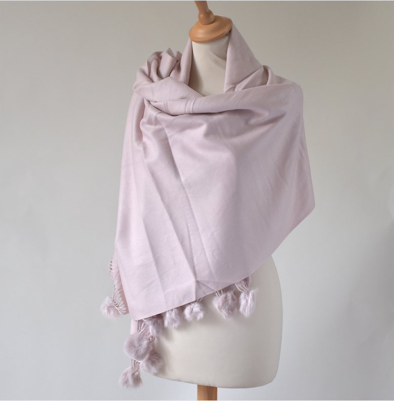 Blush pink shawl online