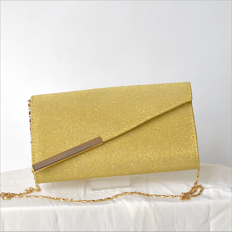 Pochette doree de soiree ceremonie mariage