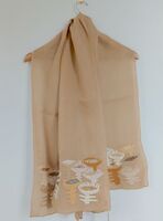 Grande étole en voile de lin et broderies - Sophie Digard