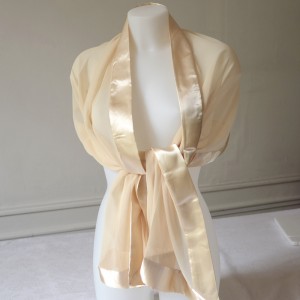 Châle Mousseline De Soie Pour Mariage | Étole 200x70cm | Foulard Léger Demoiselles D'Honneur - Multi Couleurs