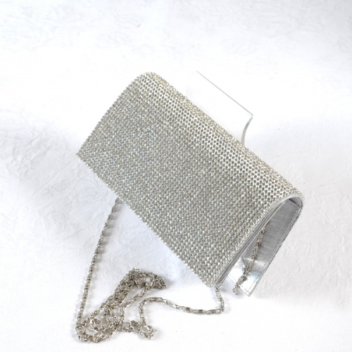 Pochette Soirée Strass Scintillante SUKUTU - Sac à Main Élégant Chaîne Pour Mariage, Fêtes & Soirées
