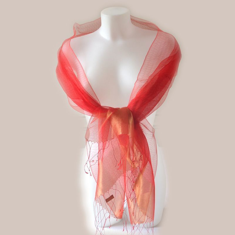 Large silk wrap for weddings or evenings colours