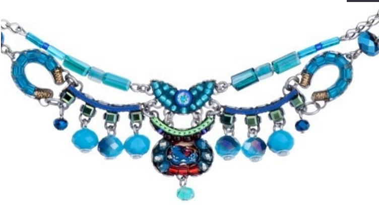 Ayala Bar necklace turquoise, blue, purple, green stones