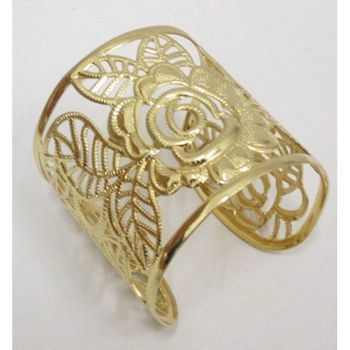 bracelet jonc fleur