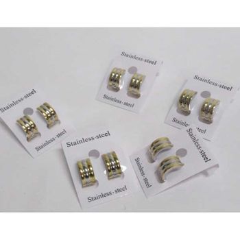 gold silver creole earrings