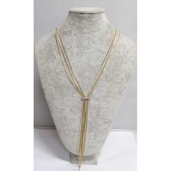 collier en acier lamelles dore