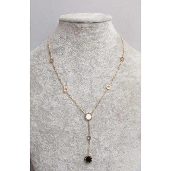 bijoux pendentif cercle chiffre romain pendant en acier