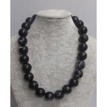 Black ball necklace jewelry