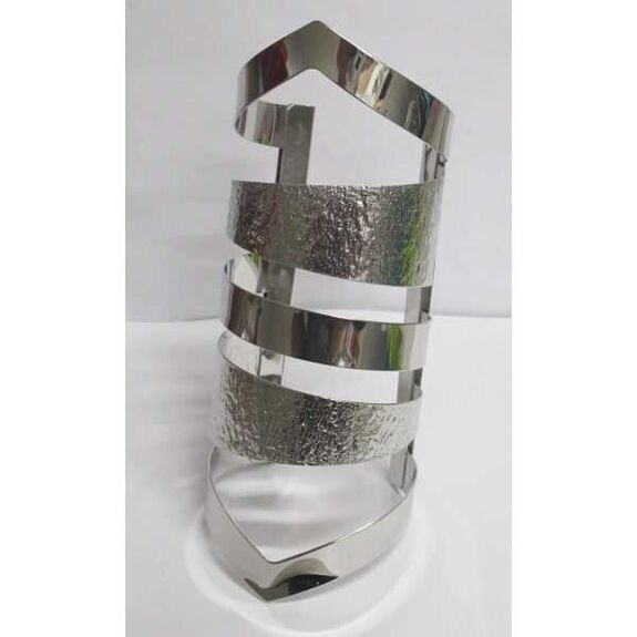 silver geometric cuff bracelet