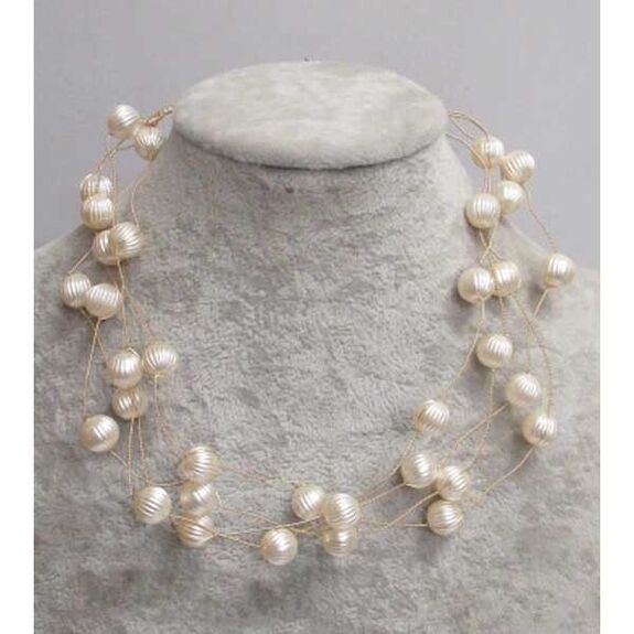 bijoux boules rayures perle fantaisie multiples