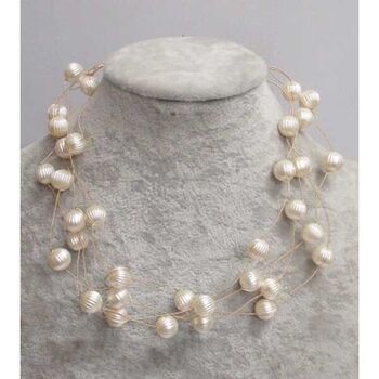 bijoux boules rayures perle fantaisie multiples
