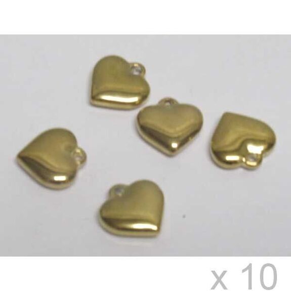 Metal heart charm