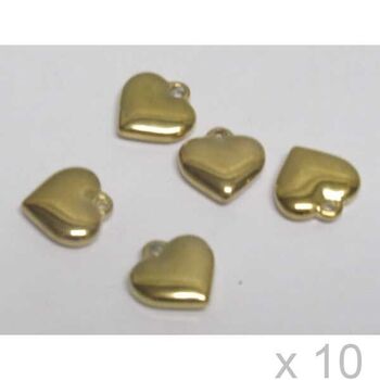 Metal heart charm