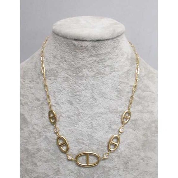 pendentif maillon acier
