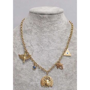 Ancient Egypt charm necklace chain