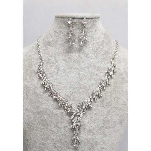 bijoux forêt cristal collier boucle oreille