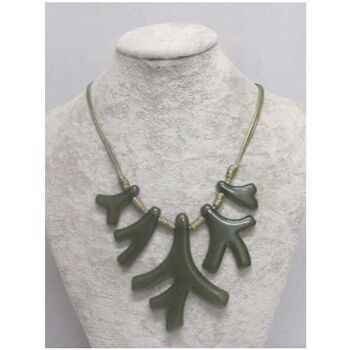 Bijoux corail resine vert