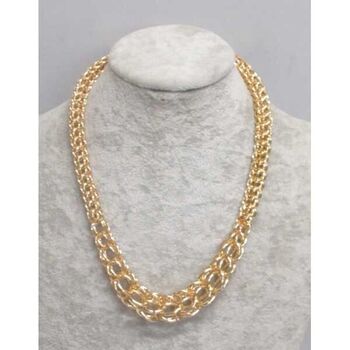 bijoux collier metal royale dorée