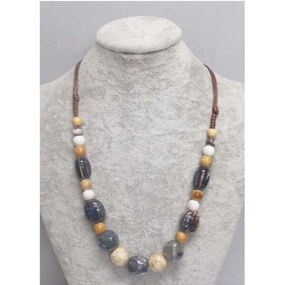 céramique bijoux collier formes divers